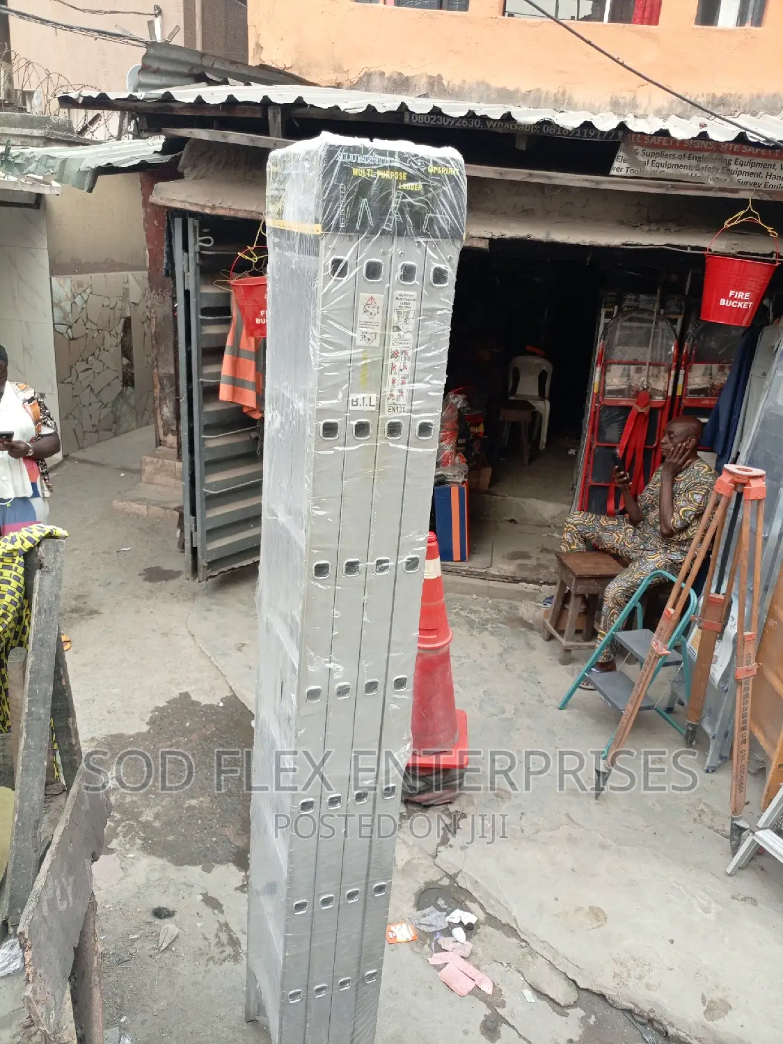 4x8 Heavy Duty Upspirit Aluminium Ladder