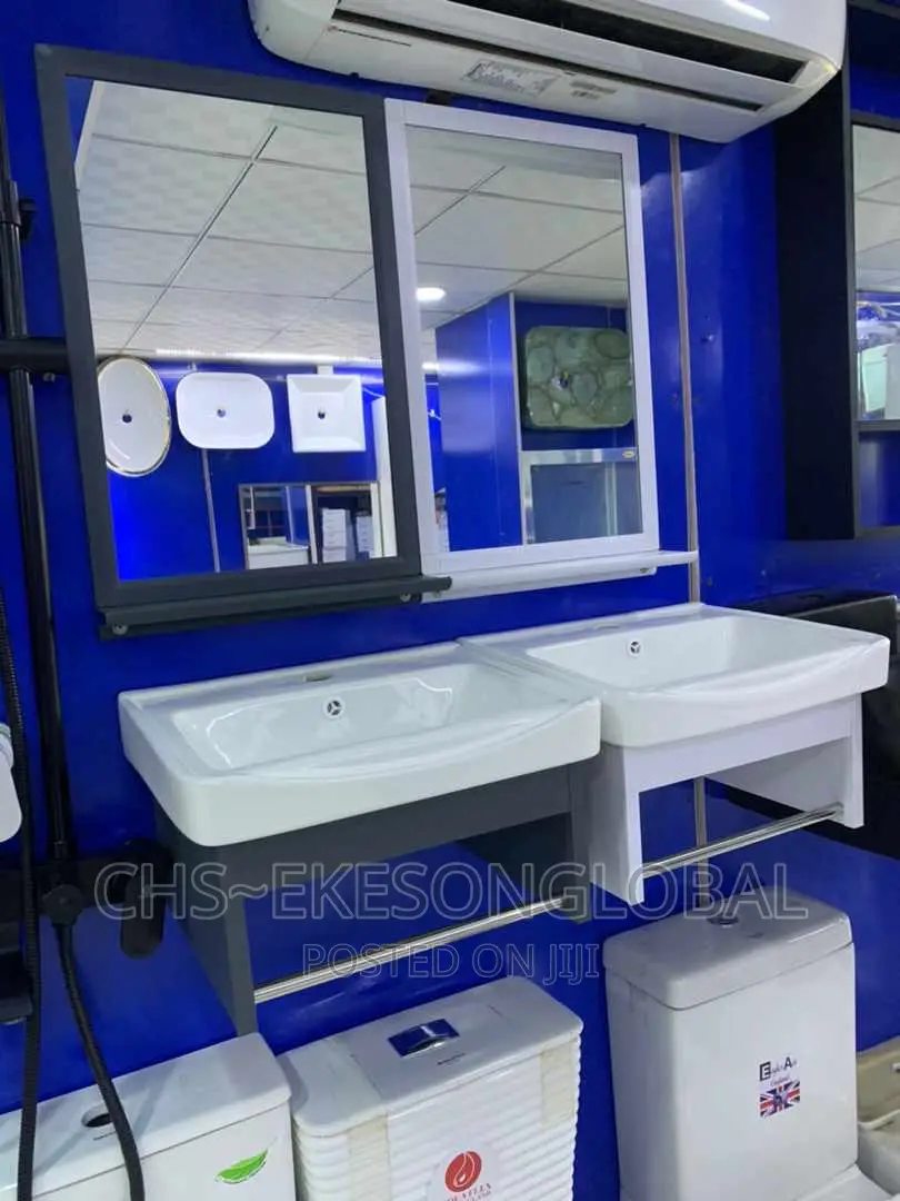 Dining / Toilet Cabinet Suspended With Mirror