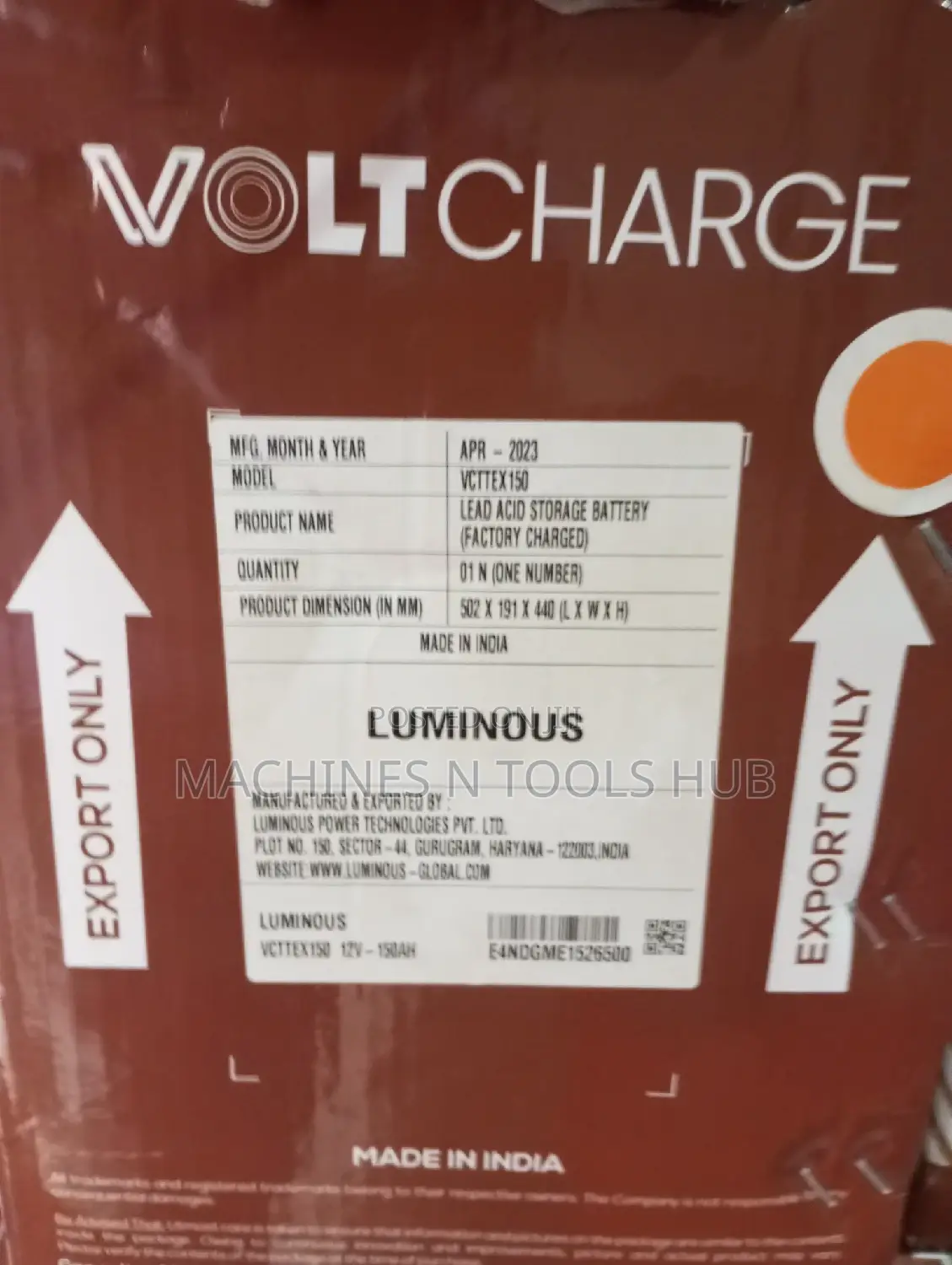 Voltcharge Tubular Battery