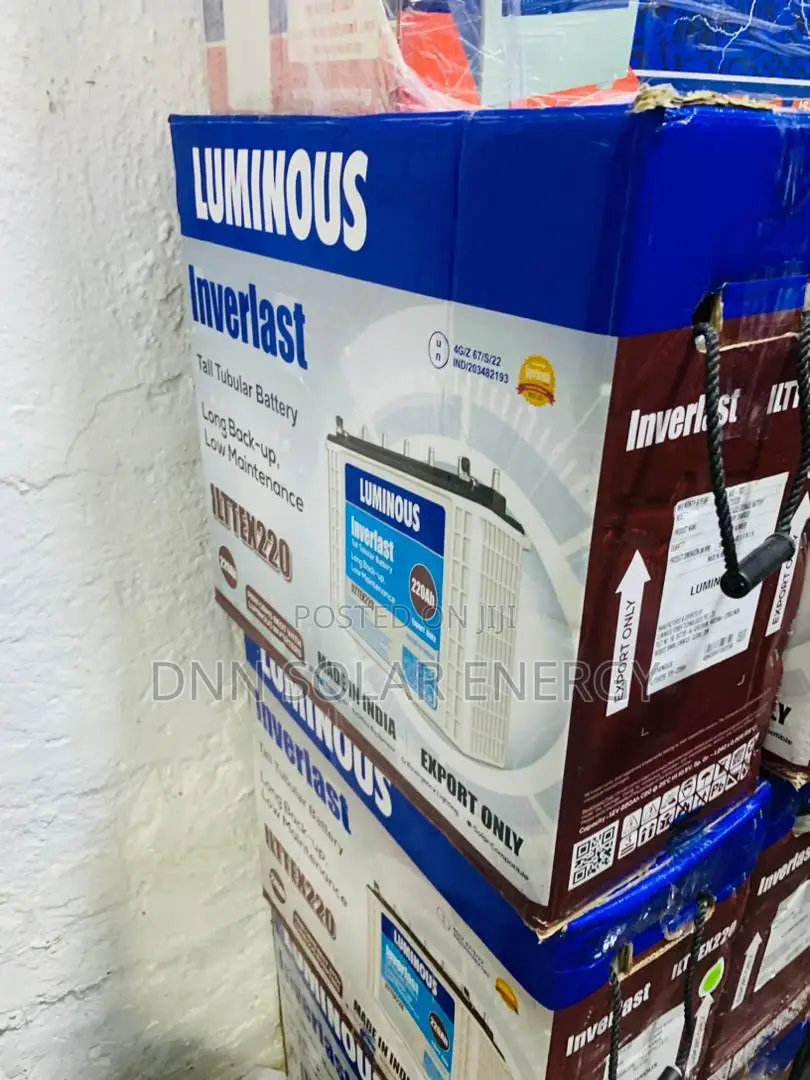 Luminous Tubular Batteries 220ah 12volts