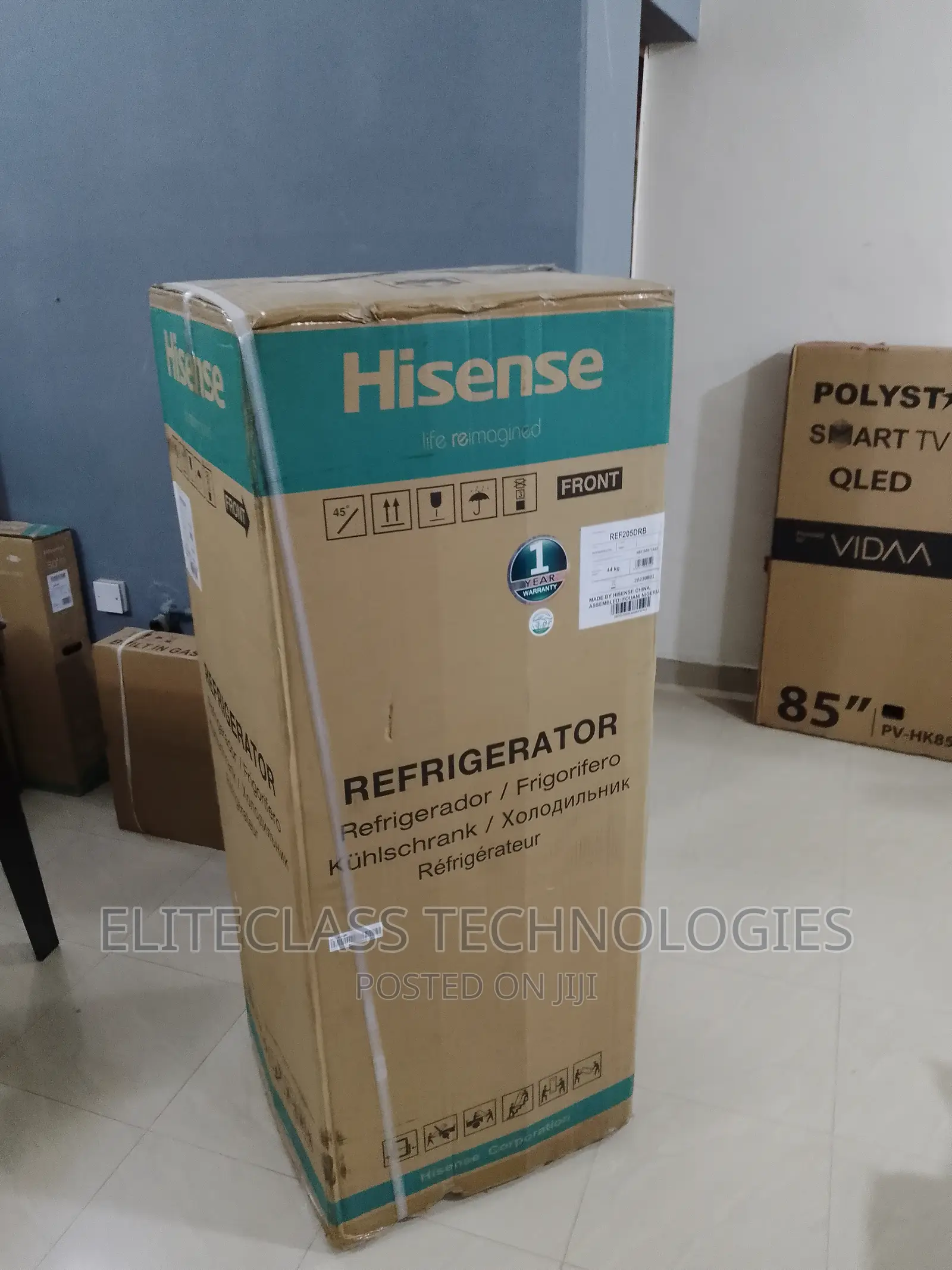 Hisense (Red) Top Mount Defrost 204L Refrigerator DRB-205