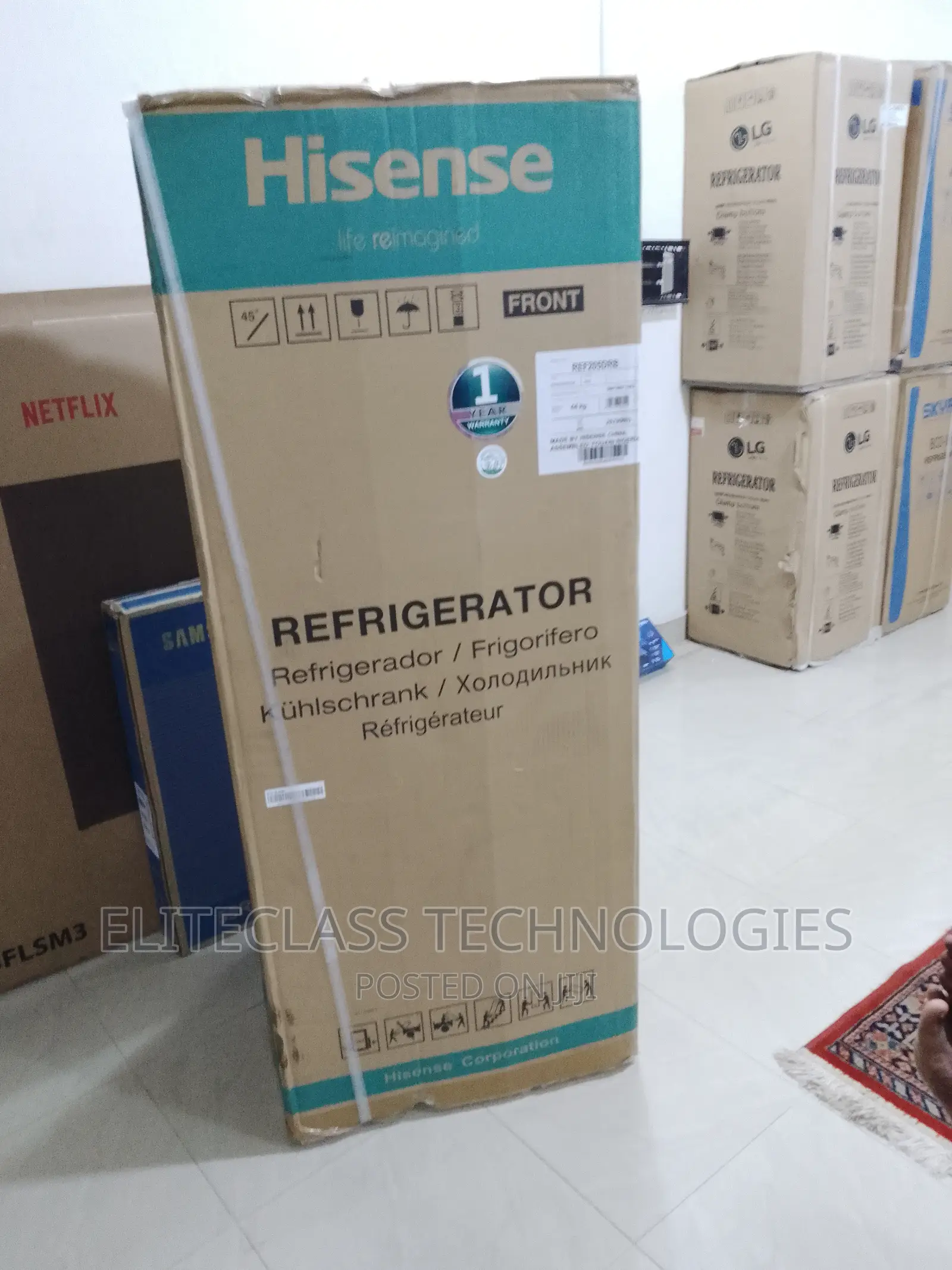 Hisense Top Mount Frost Free 204L Refrigerator DRB-205