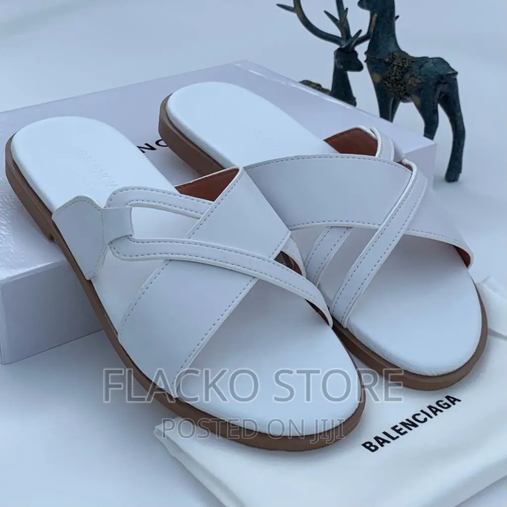 Original Balenciaga Leather Slippers Available
