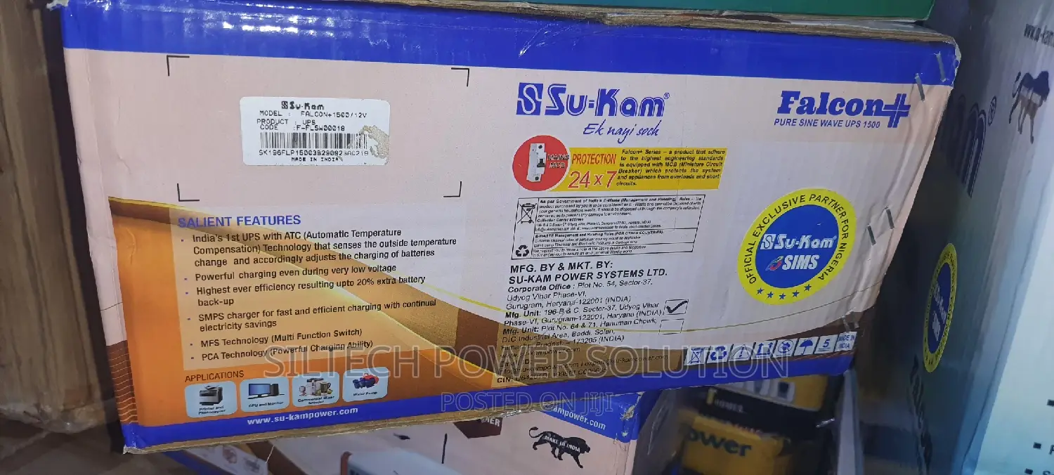 Sukam Inverter 1.5kva 12v Dc