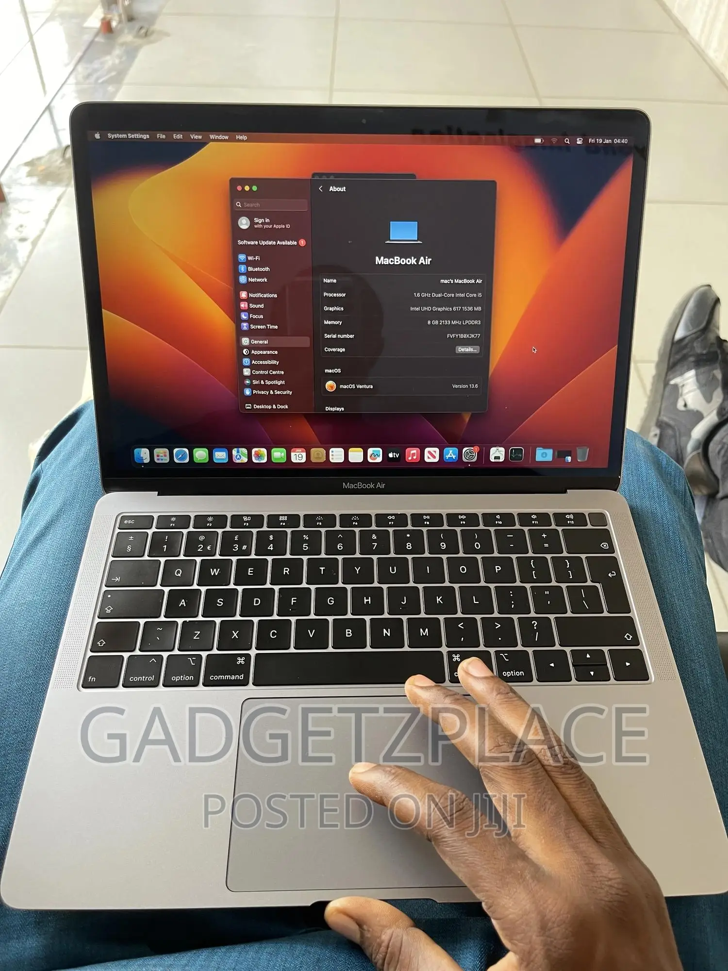Laptop Apple MacBook Air 2018 8GB Intel Core I5 SSD 128GB