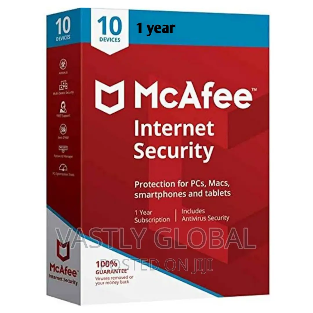 McAfee Internet Security - 10 Users | 1 Year