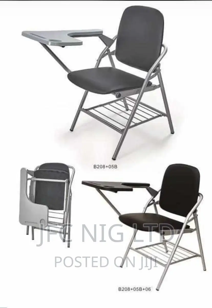 Leather Writing Pad Folding Chair