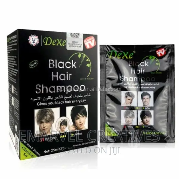 Hair Dye Shampoo - 25ml X10pieces - Black