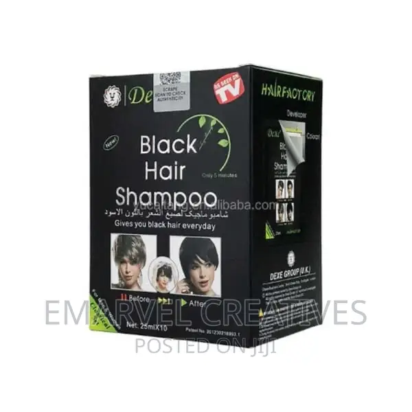 Hair Dye Shampoo - 25ml X10pieces - Black