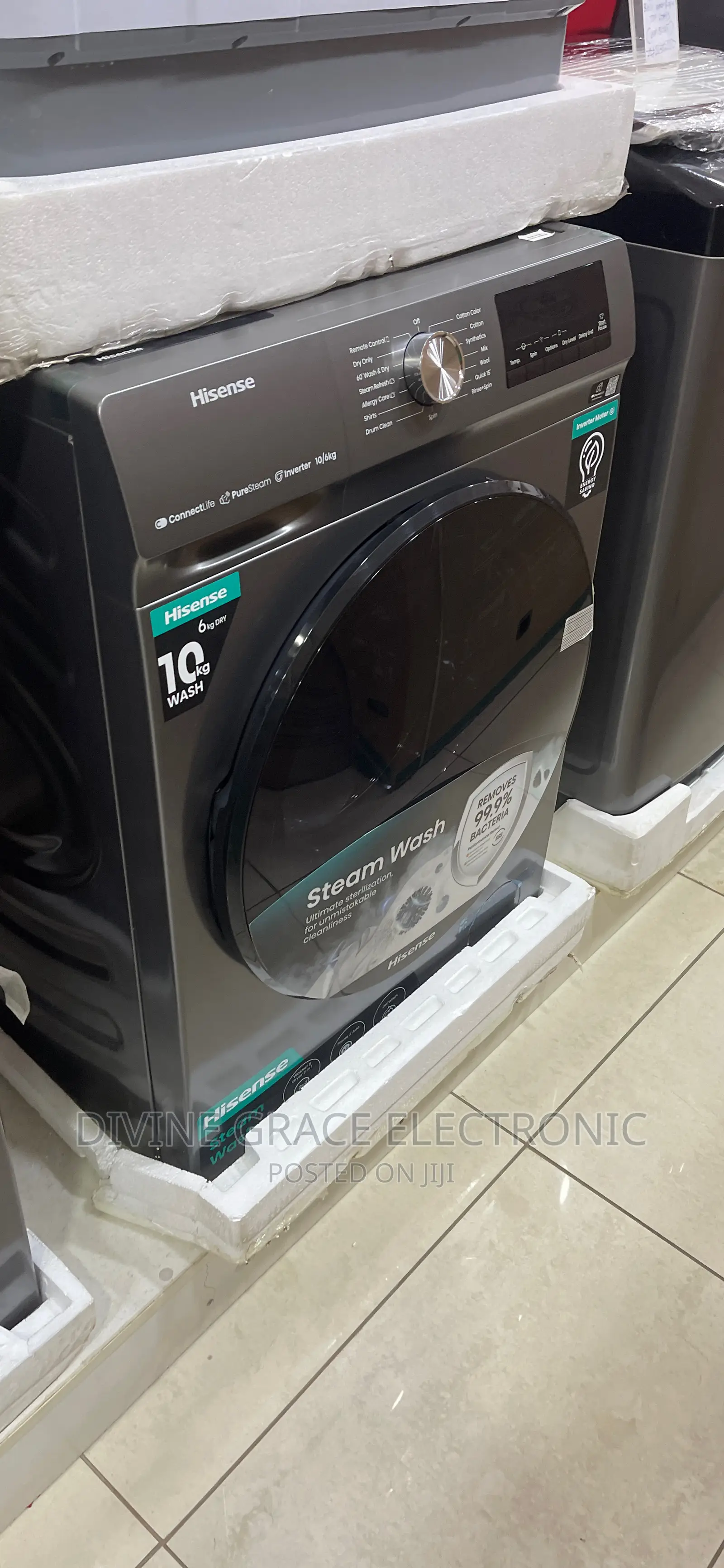 10kg/6kg Hisense Wash and Dry Inverter Motor