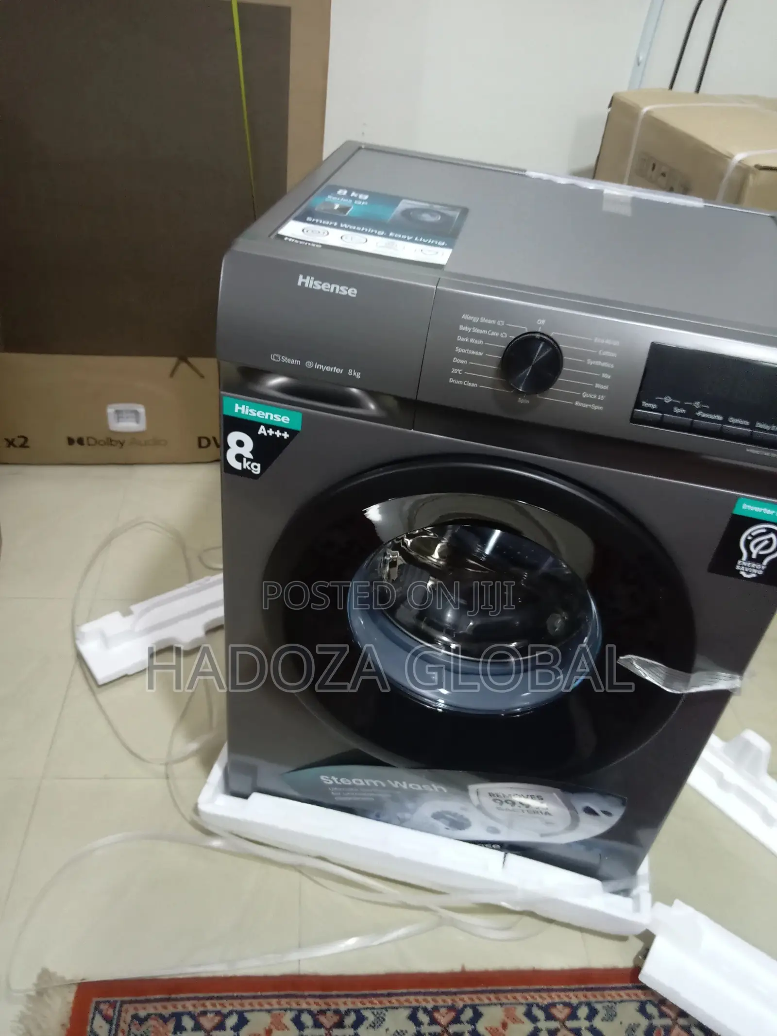8kg Hisense Washing Machine + Super Clean Wash
