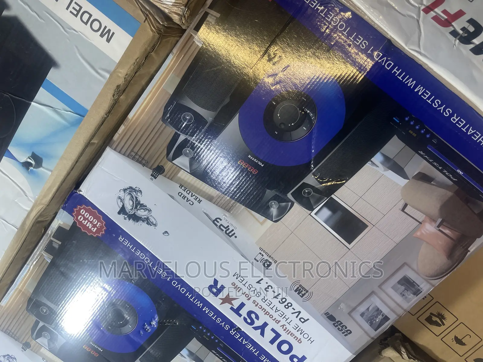 Brand New Polystar Home Theater System With Bluetooth