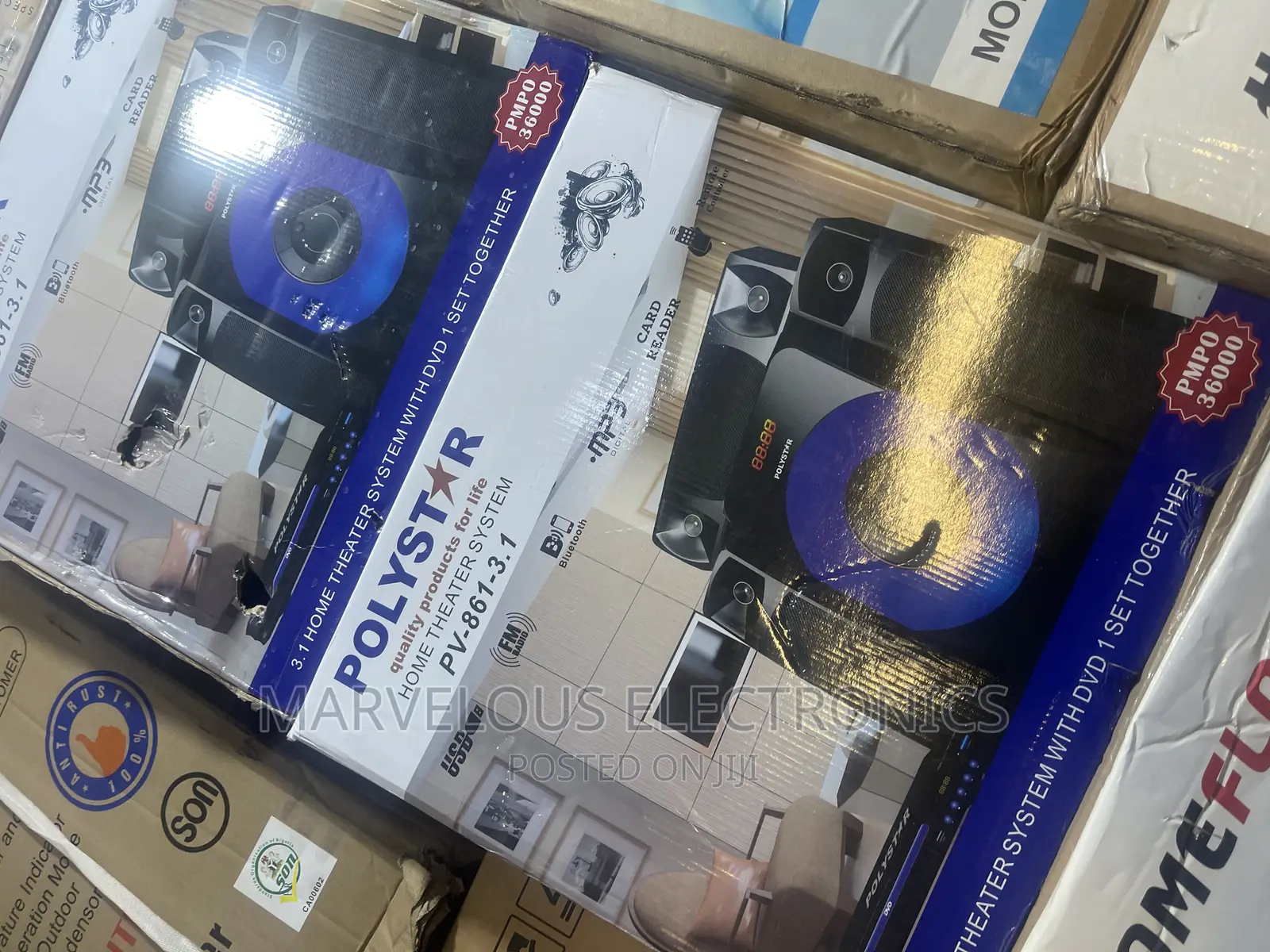 Brand New Polystar Home Theater System With Bluetooth