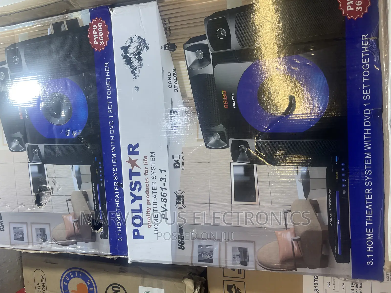 Brand New Polystar Home Theater System With Bluetooth