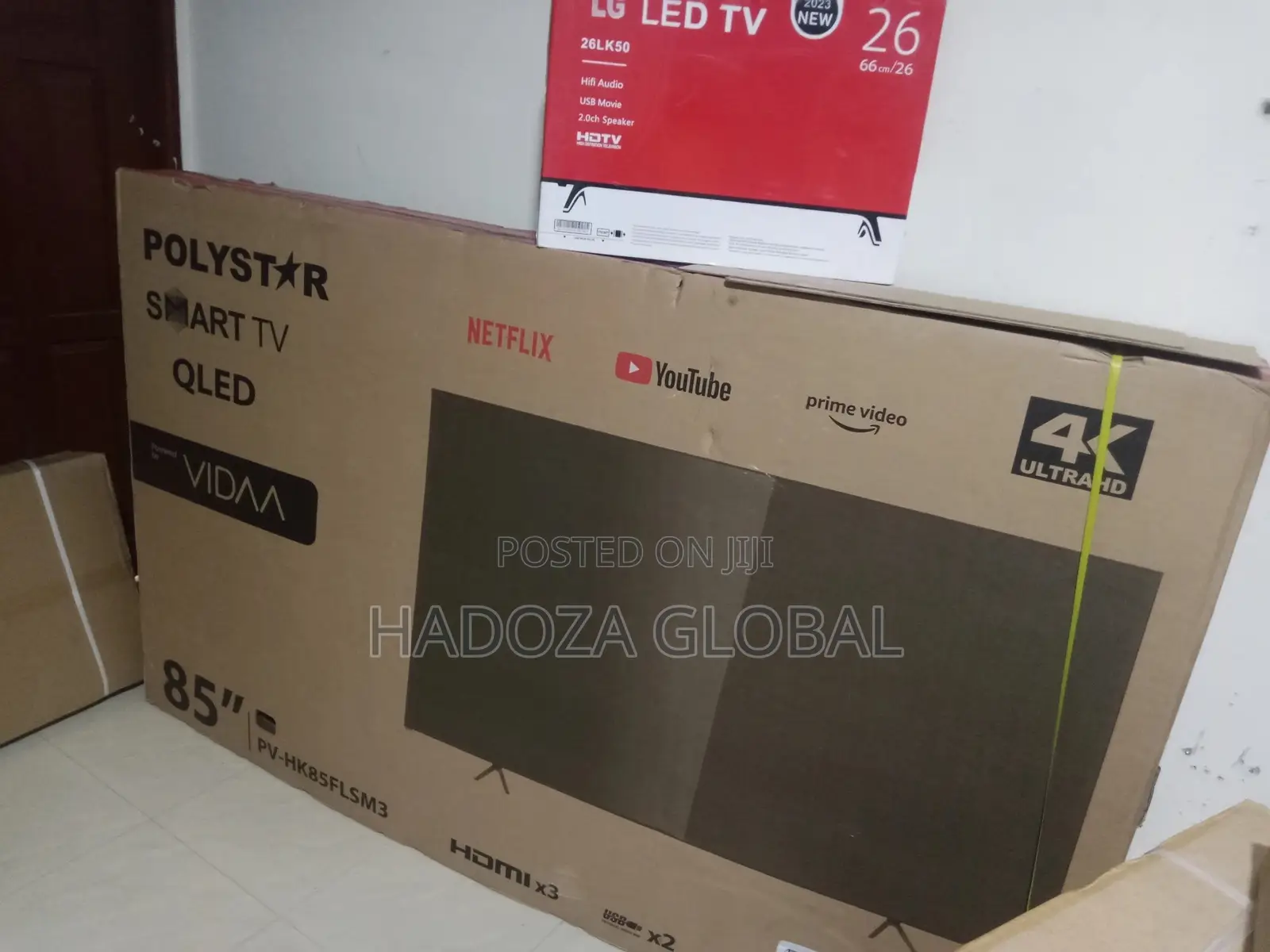 NEW Polystar 85" Qled Smart Tv- Ultra HD