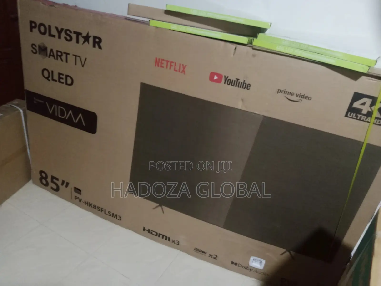 New 85'' Polystar Qled Smart TV