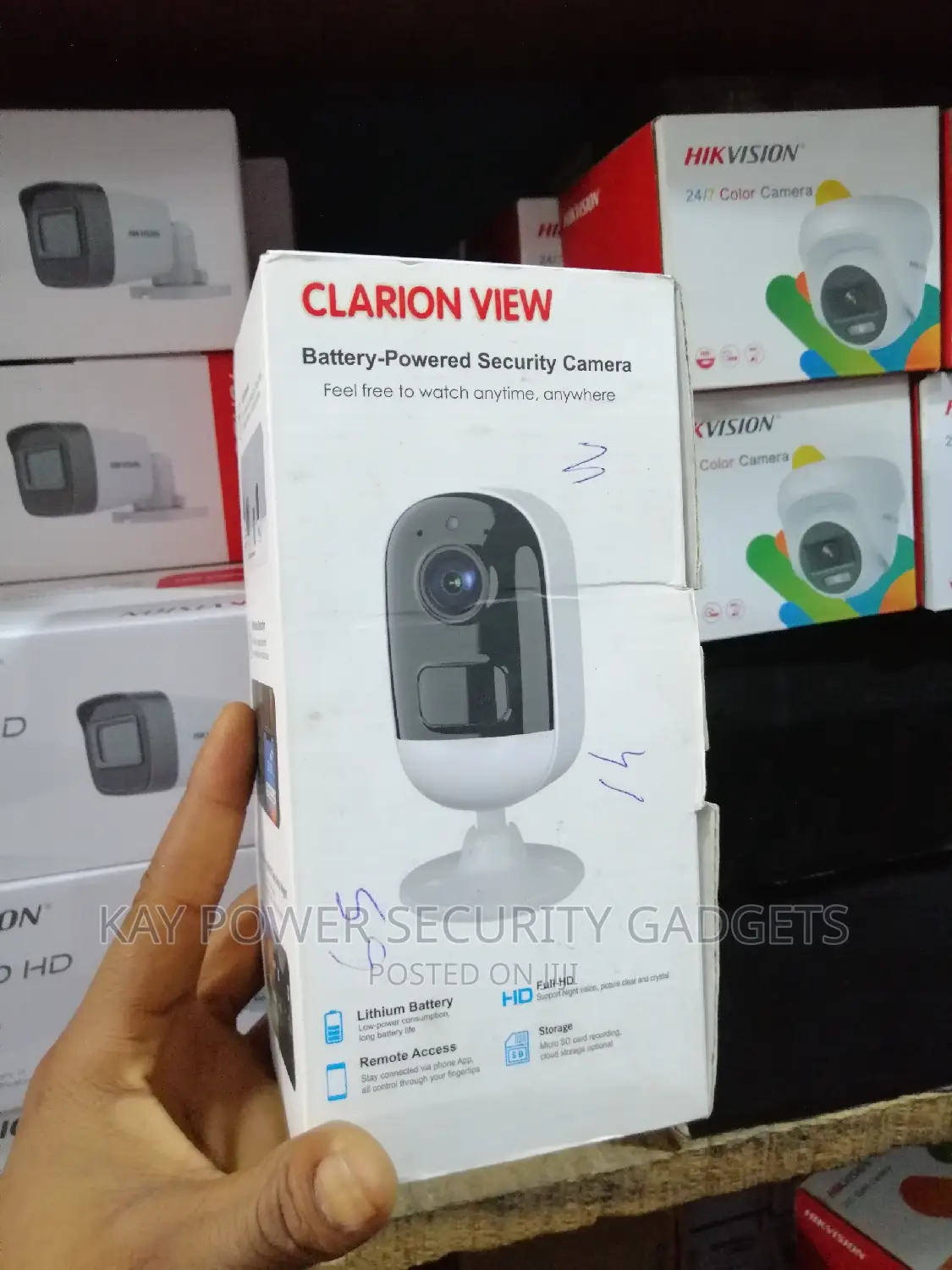 Clarion View Battery Powered Wifi Camera