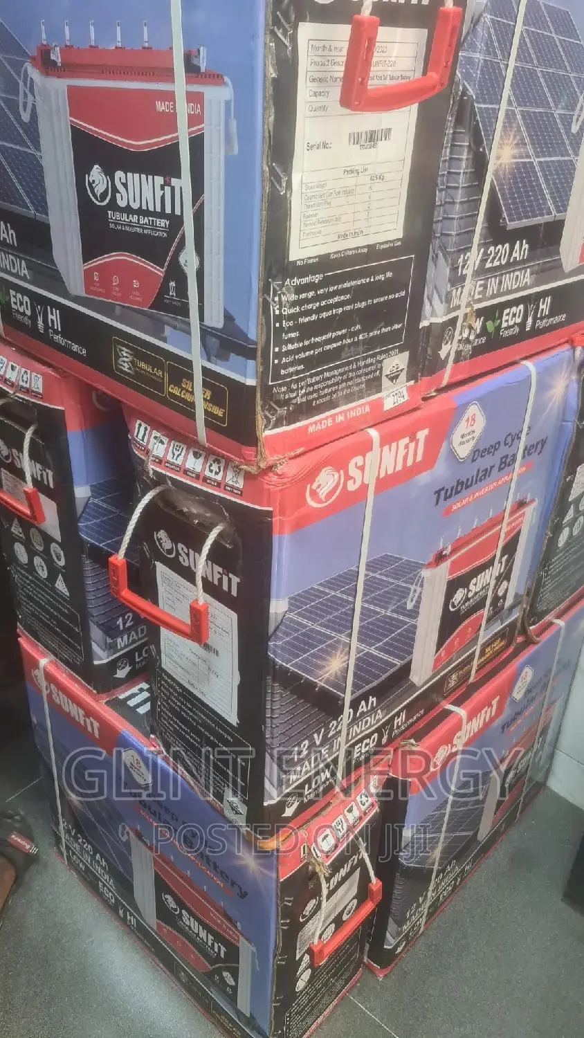 220ah 12v Sunfit Tubular Battery