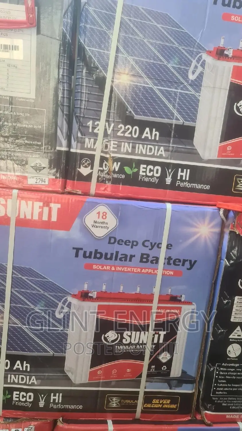 220ah 12v Sunfit Tubular Battery