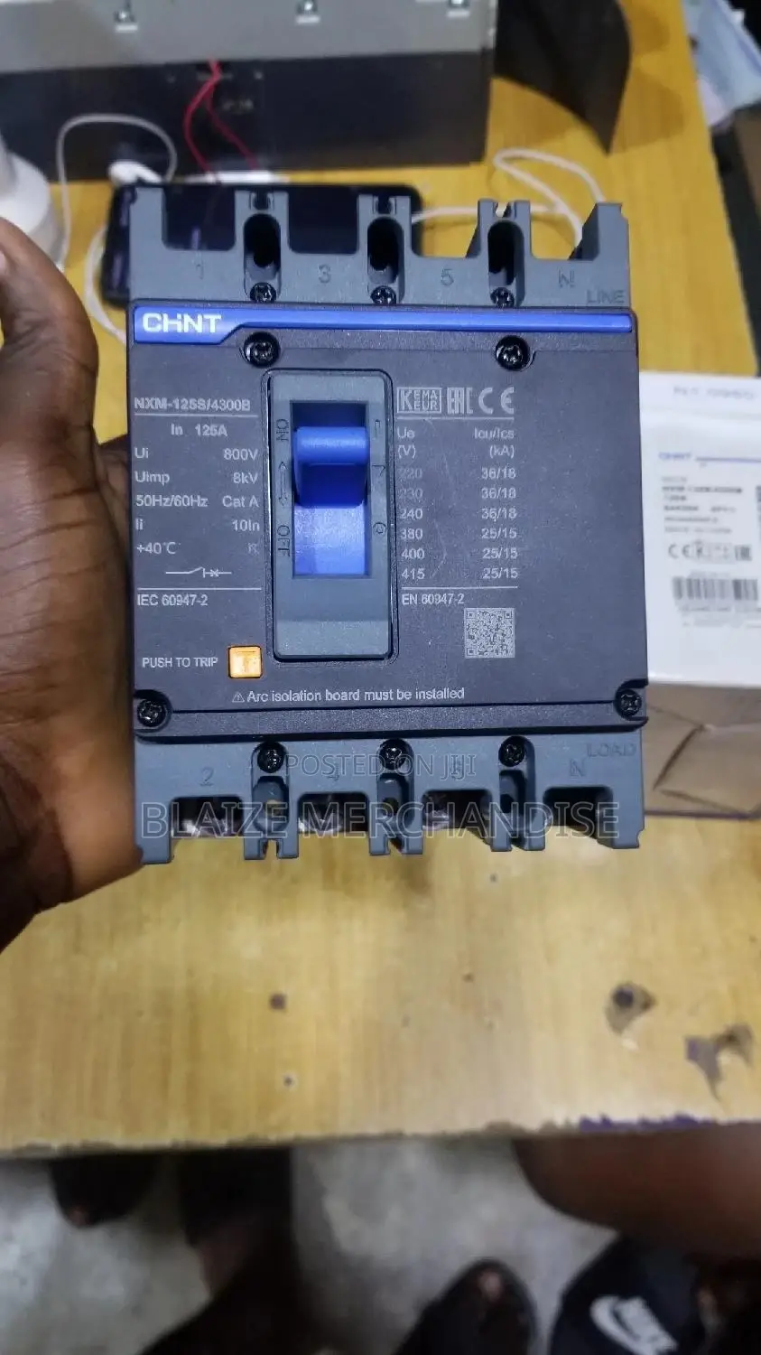 125a 4pole McCb Circuit Breaker Chint