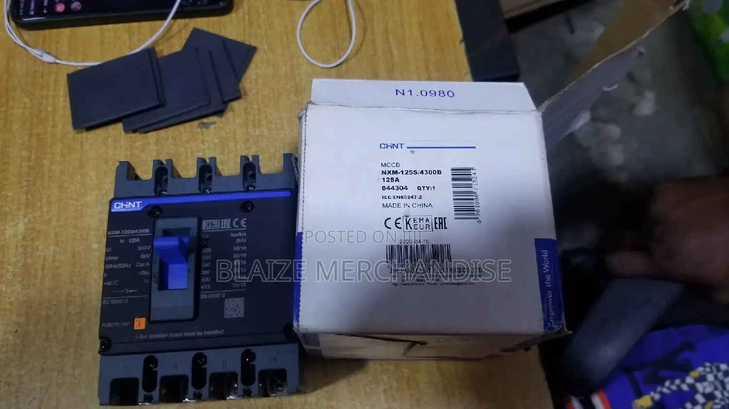 125a 4pole McCb Circuit Breaker Chint