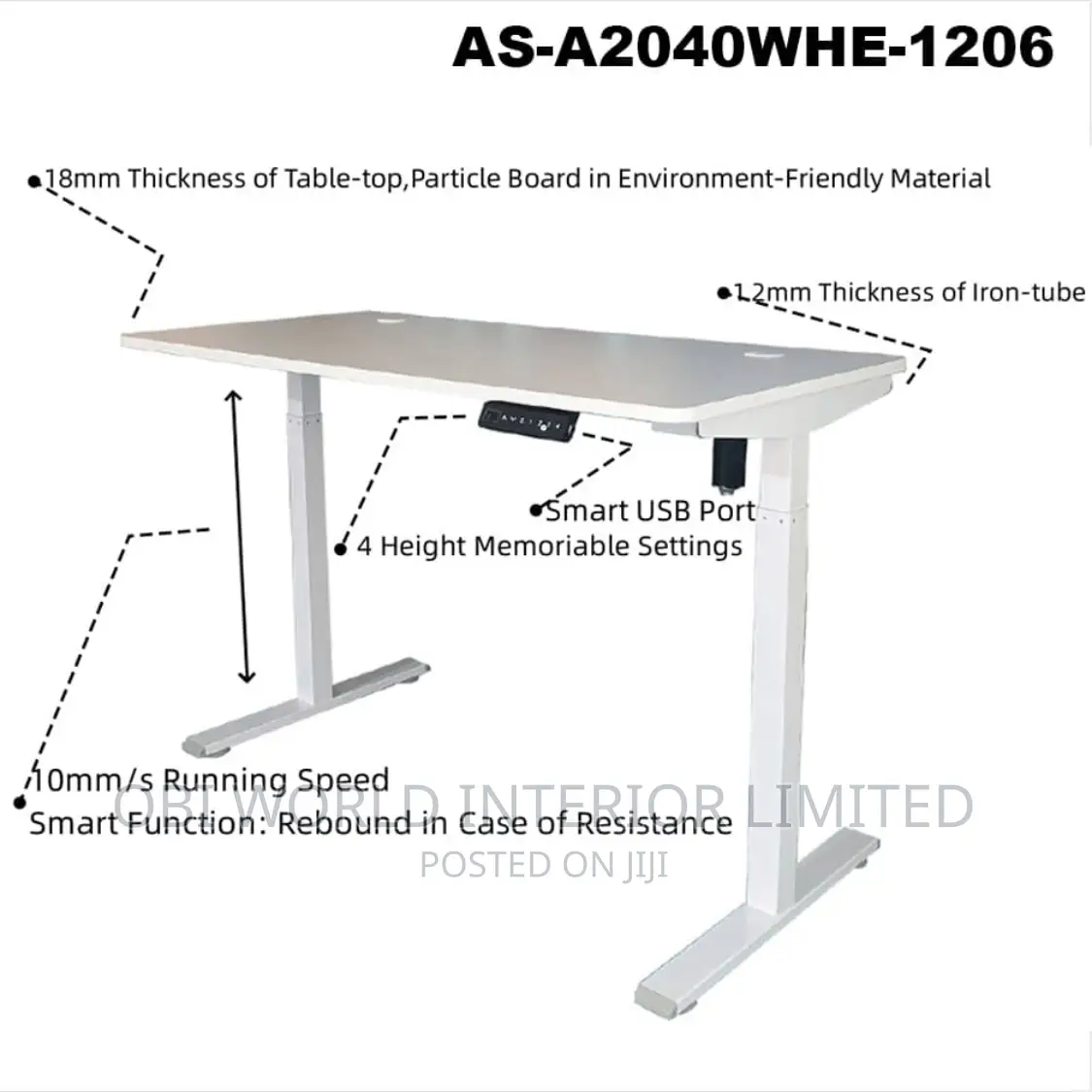 Portable Electric Adjustable Computer Table New Design