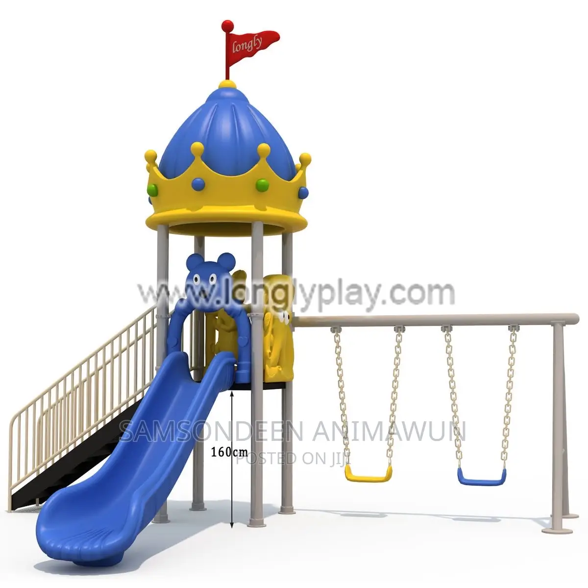 Massive Playground Set With Swing