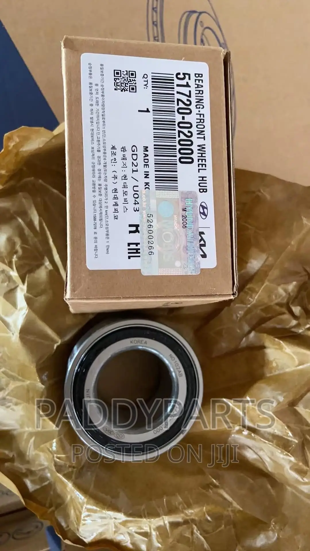 Hyundai Accent Front Wheel Hub Bearing