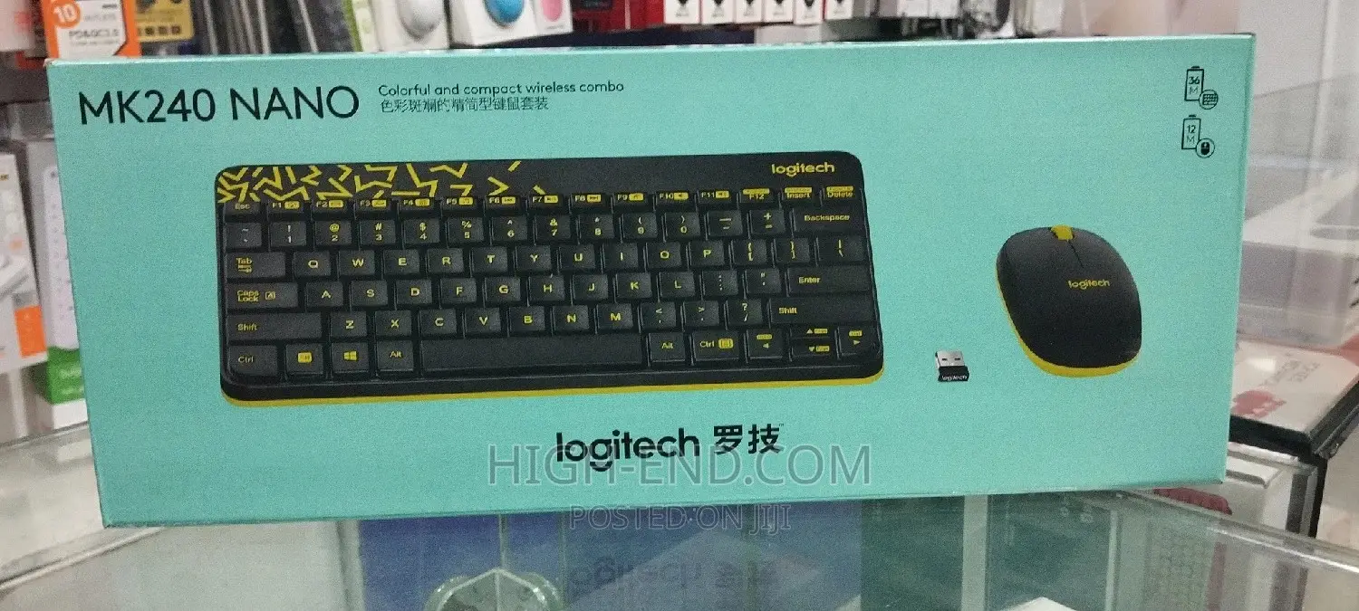 Logitech Mk240 Nano Wireless Keyboard and Mouse