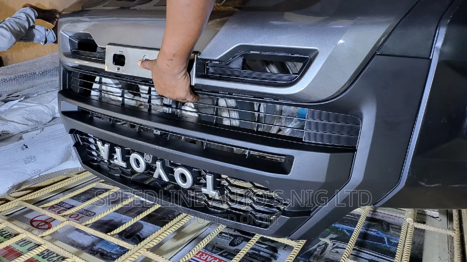 Complete Front Bumper Toyota Hilux 2016 Upgraded to 2023