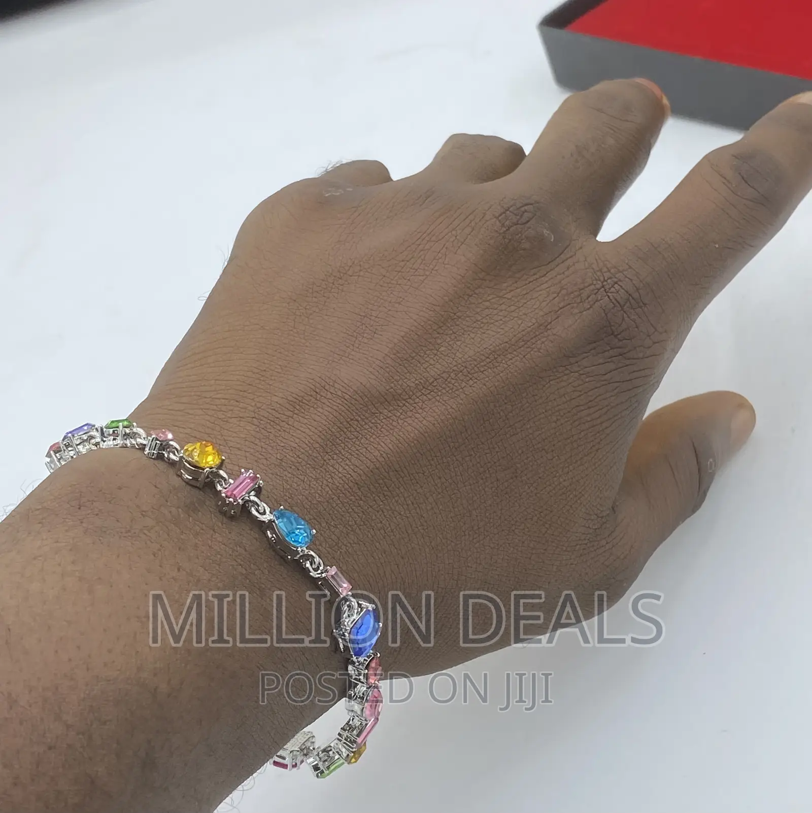 Pattern Classic Men’S Link Smiley Bracelet