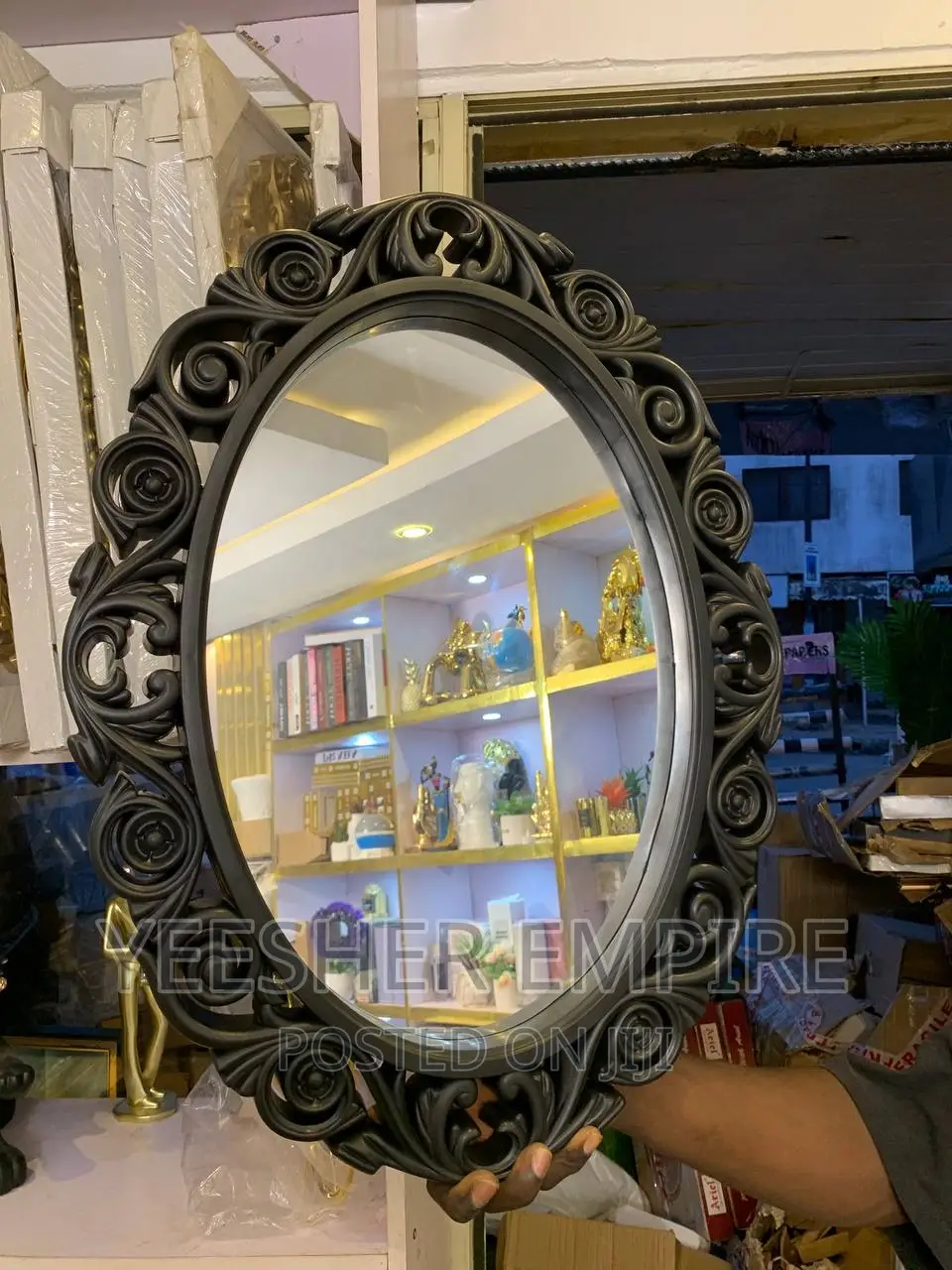 Black Decorative Mirror