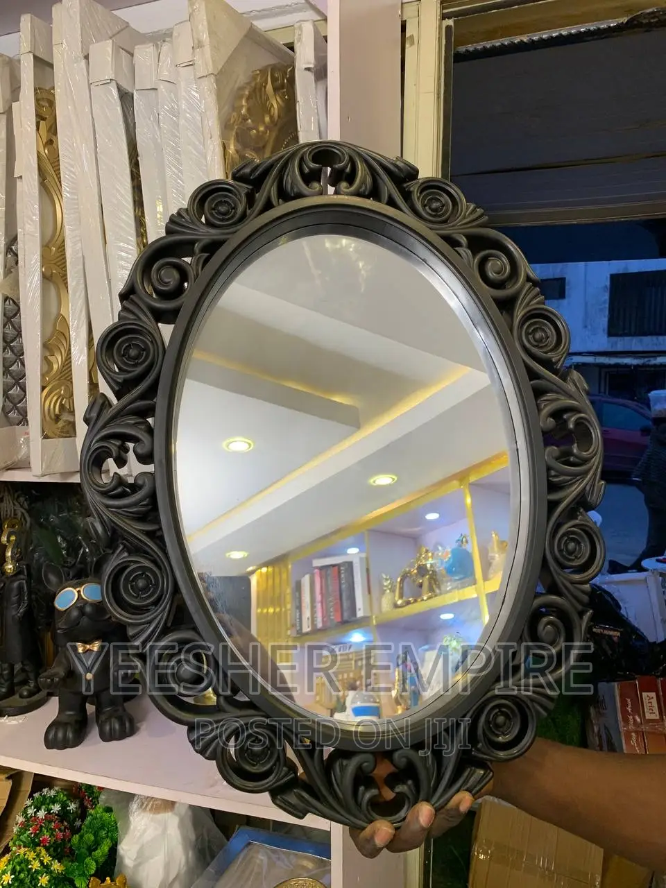 Black Decorative Mirror