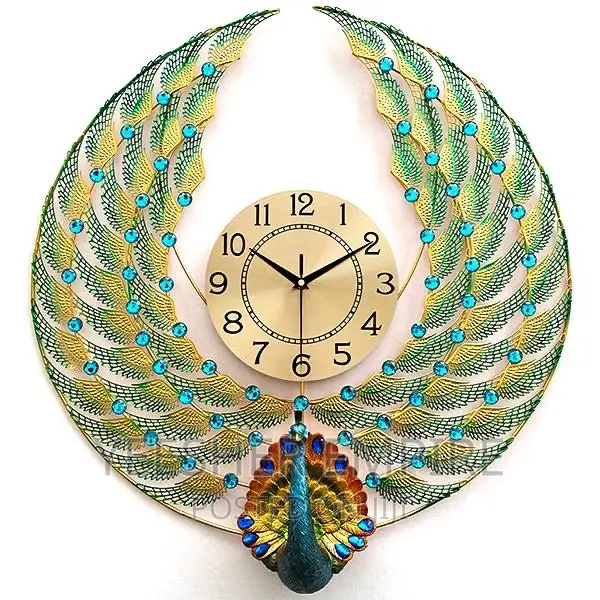 Peacock Clock