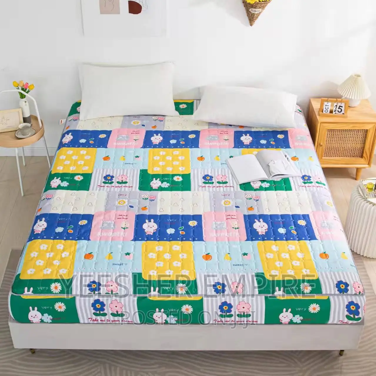 Water Absorbent Bed Cover With Pillow Cases