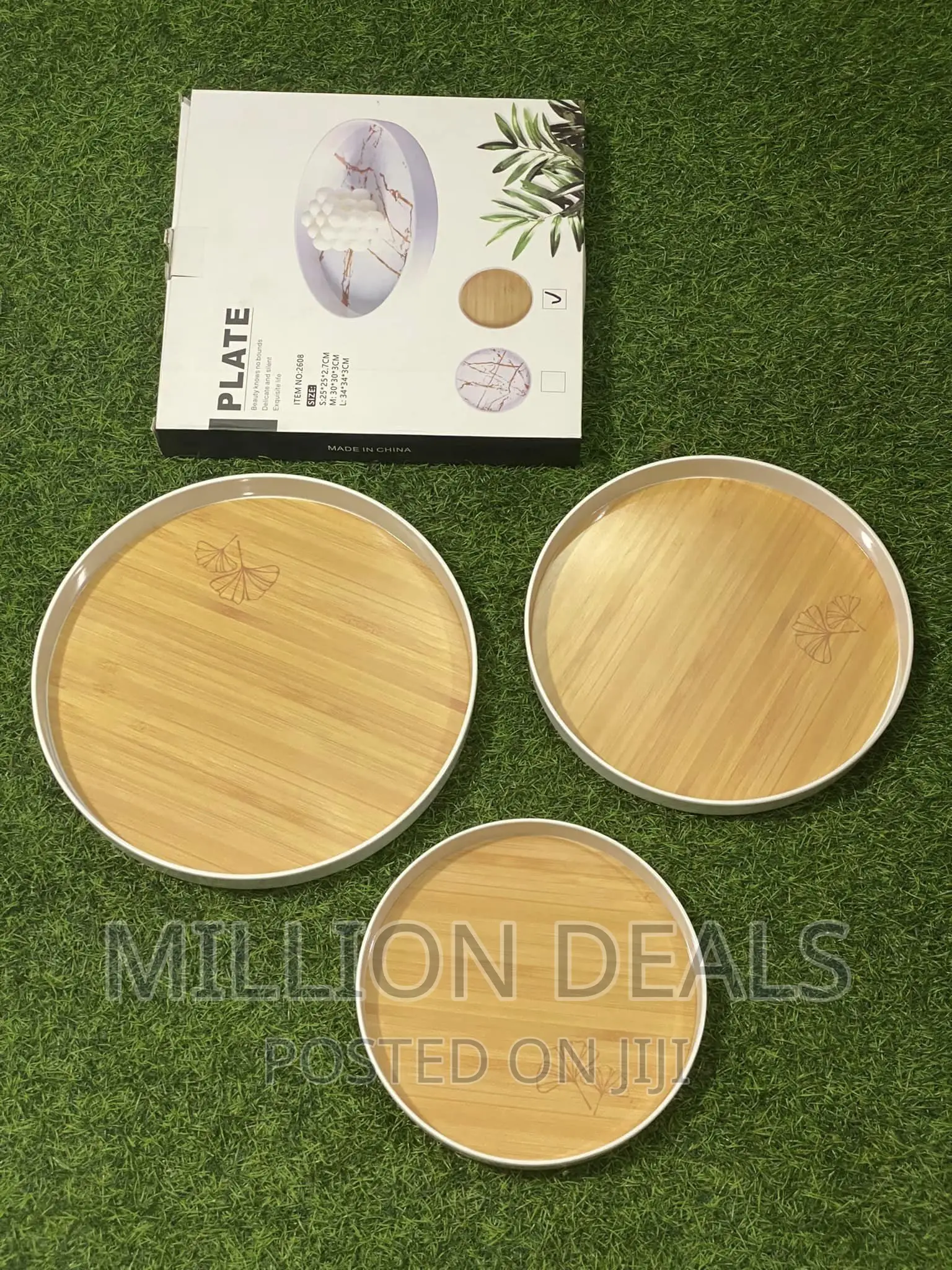 3in1 Luxe Exquisite Round Food/Fruit Tray