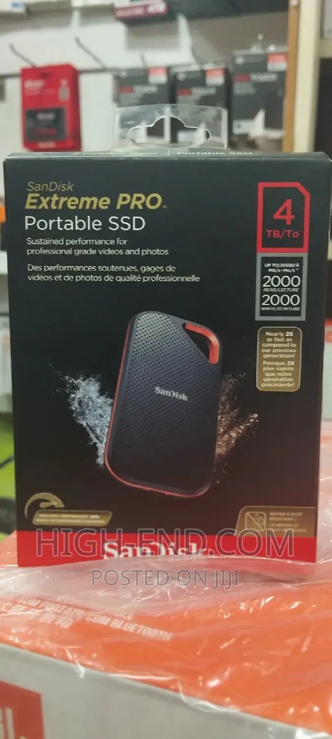 Sandisk Extreme Pro Portable SSD 4tb 2000mbps