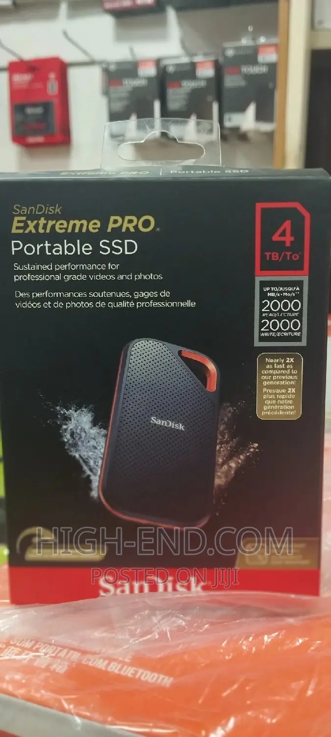 Sandisk Extreme Pro Portable SSD 4tb 2000mbps