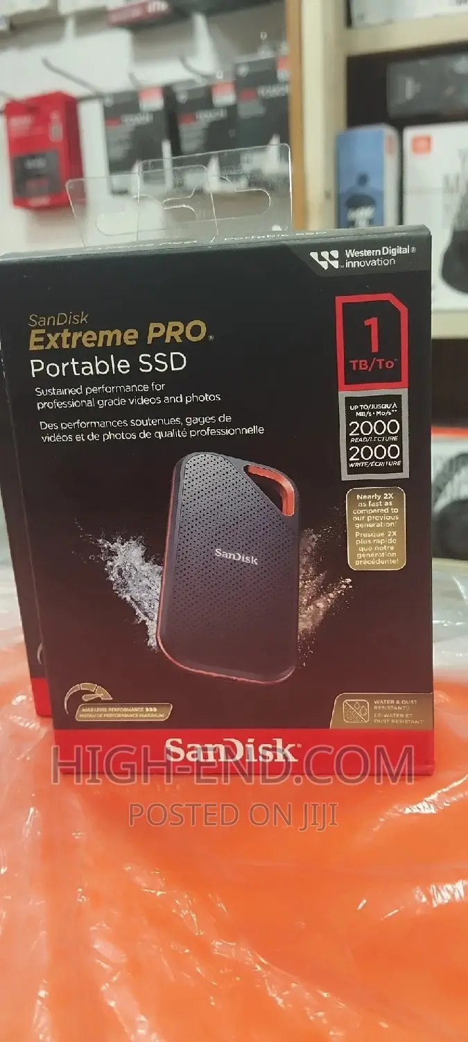 Sandisk Extreme Pro 1tb Portable SSD 2000mbps
