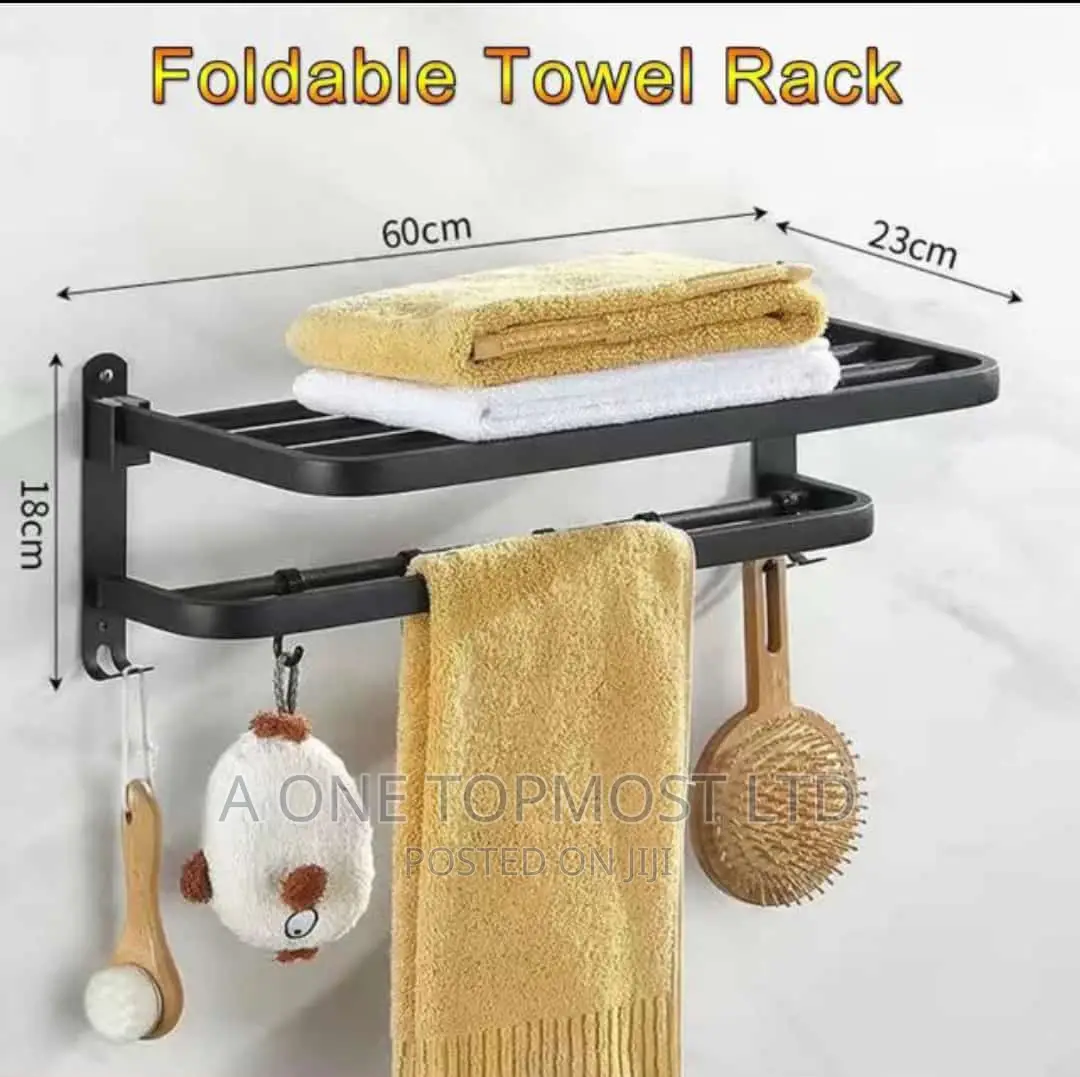 Black Towel Rack
