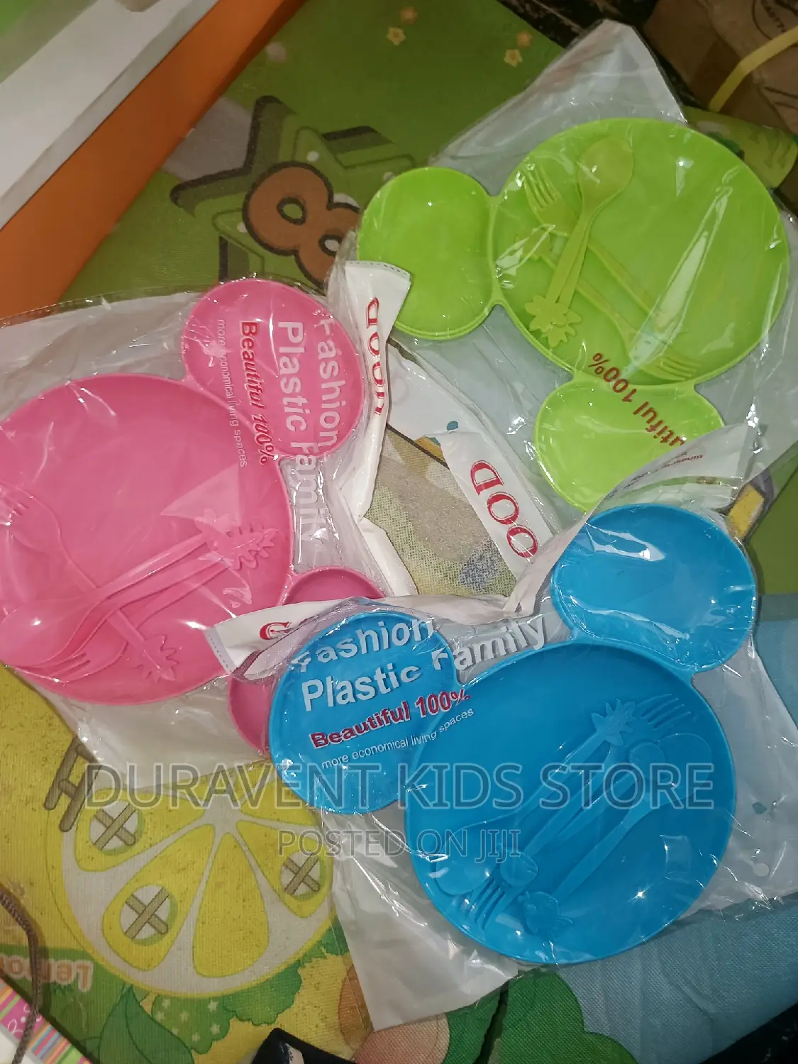 Mickey Mouse Plate With Curtleries/ Dozen Price