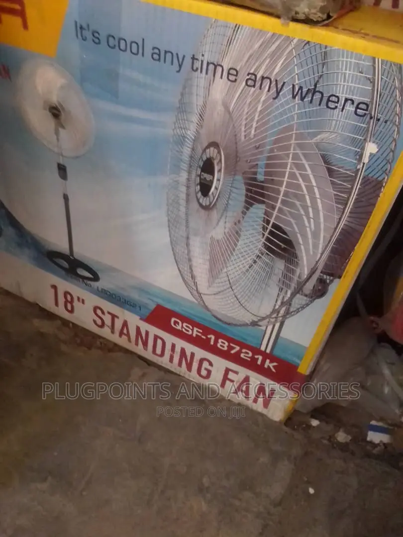 Qasa 18" Electric Fan With Aluminium Blade Clearance Sales