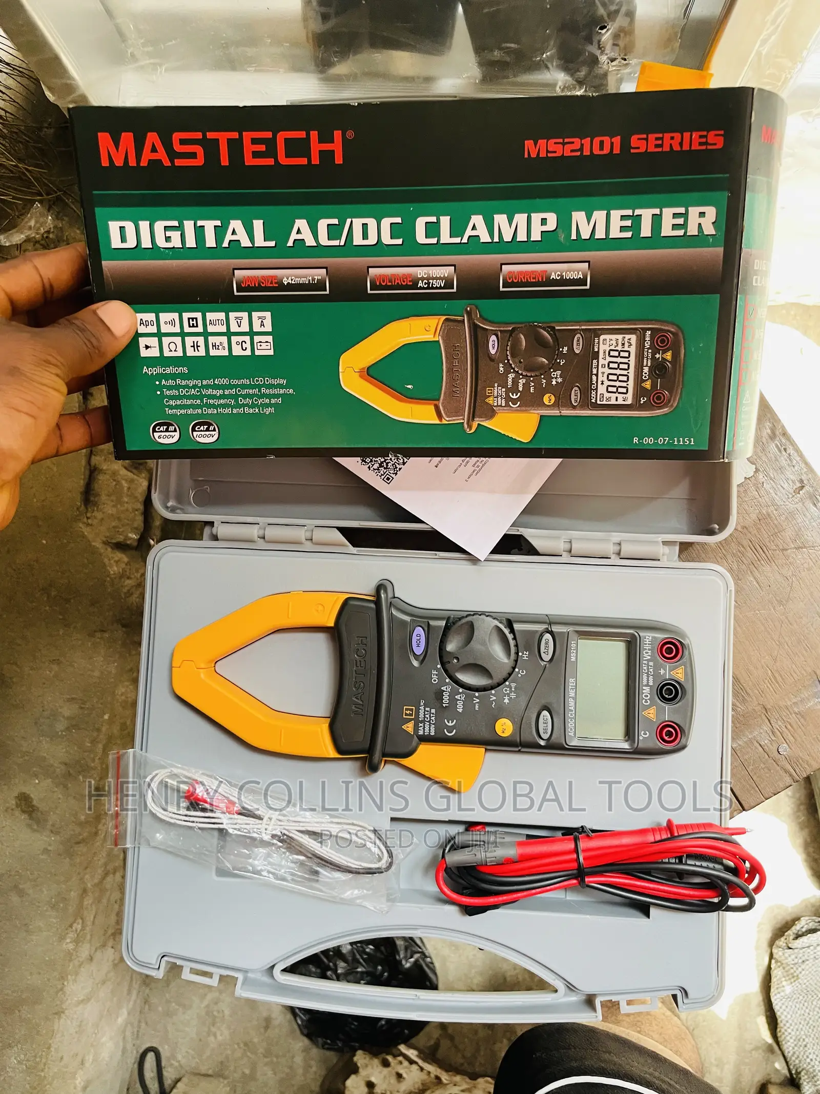 Ac/Dc Mastech Digital Clampmeter MS2101