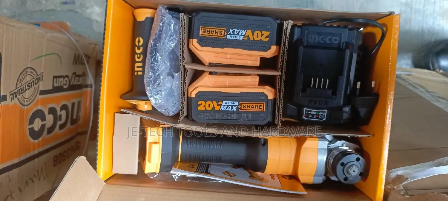 Ingco Cordless Angle Grinder 20v Brushless