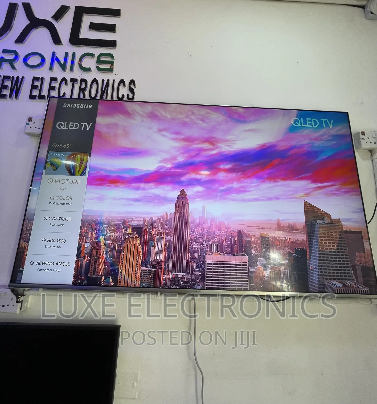 65 Inches Samsung Qled Smart Tv With One Connect Box