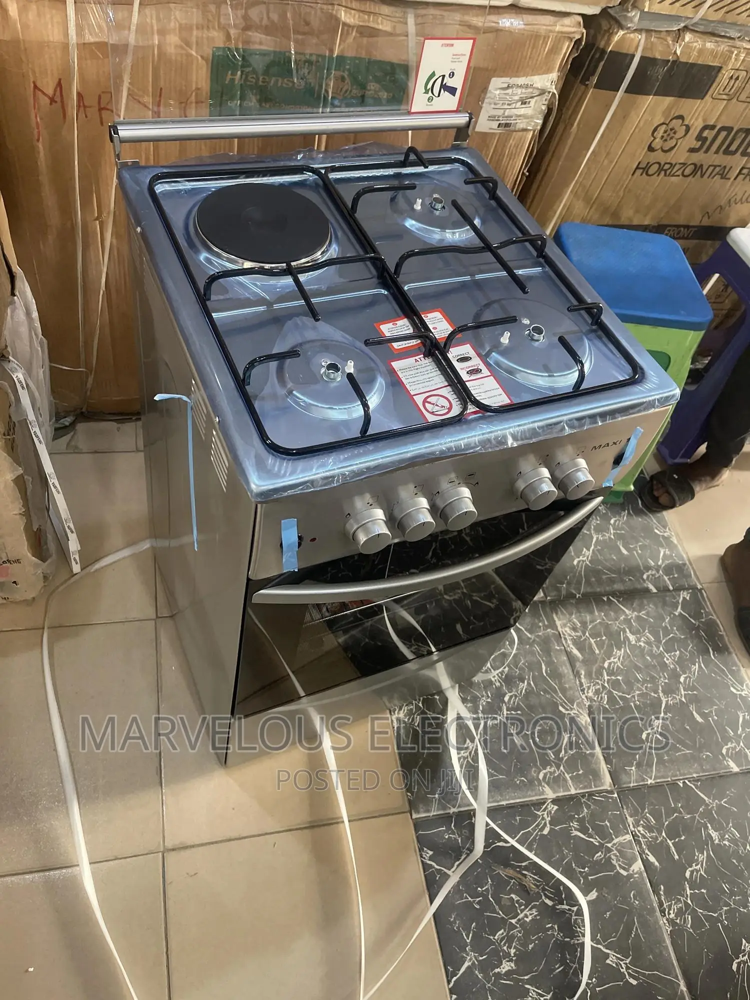 Brand New LG Standing Gass Cooker With Electric