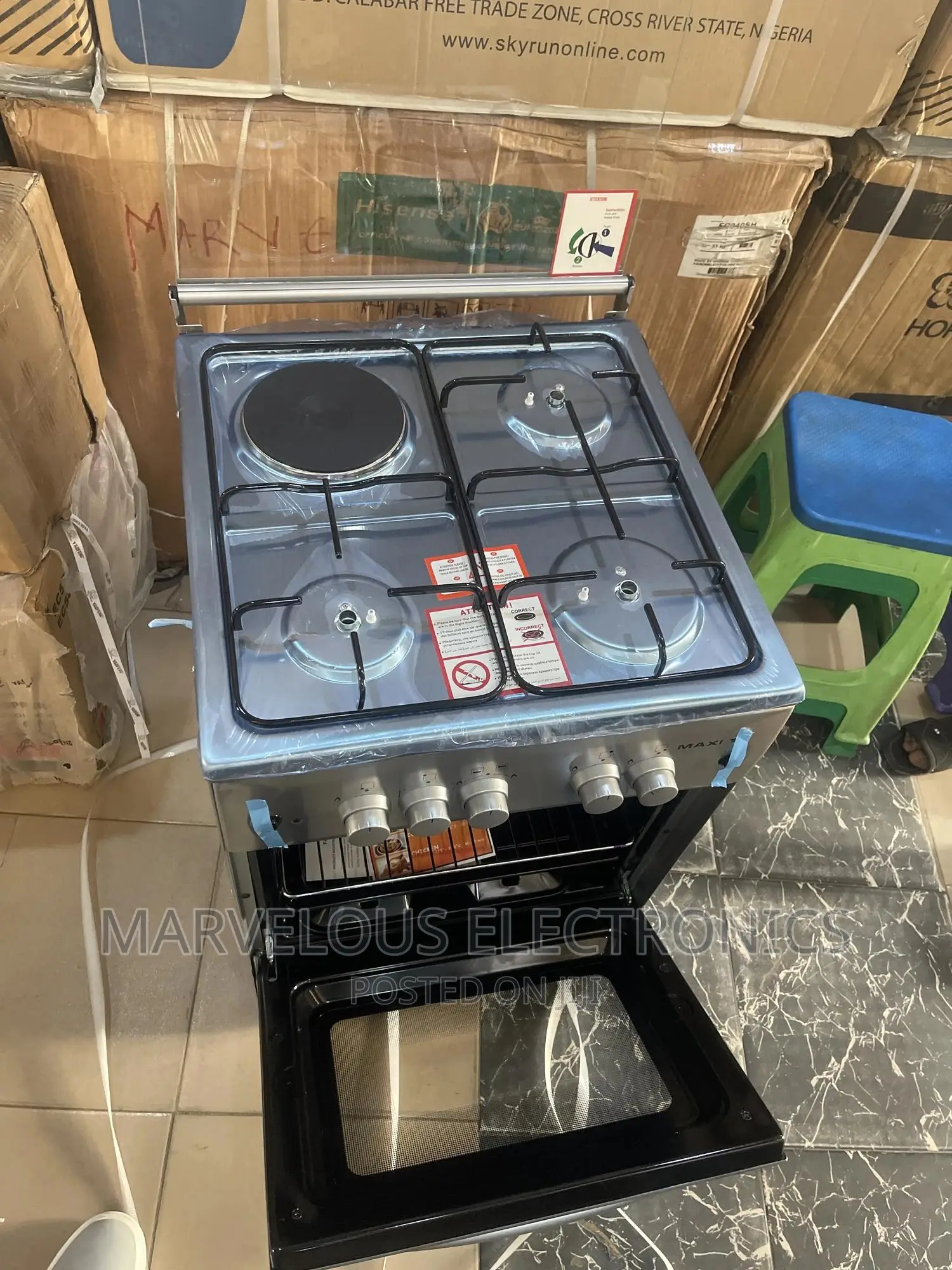 Brand New LG Standing Gass Cooker With Electric