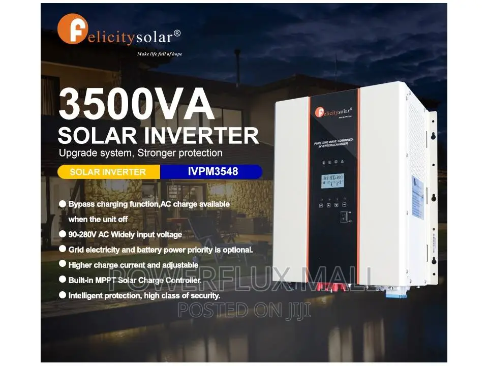 3.5KVA 48V Pure Sine Wave Inverter With 80A MPPT