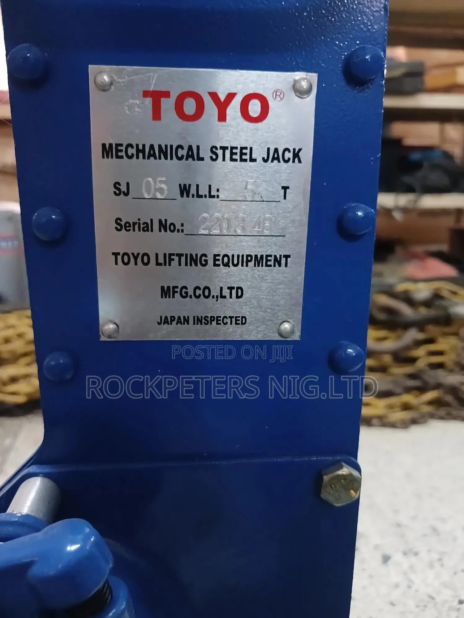 Toyo Sj-05 5ton Mechanical Steel Jack