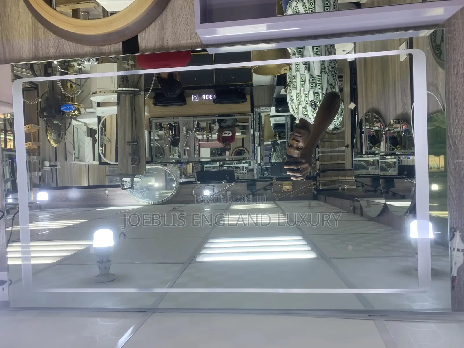 Led Mirror With Rime 70x100